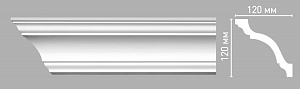 96670 плинтус Decomaster (120х120х2400мм)
