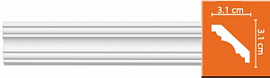 96681F гибкий плинтус Decomaster (Размер: 31х31х2400 мм.)