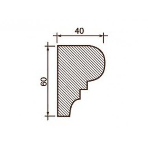 Молдинг М-163, 60Нх40мм