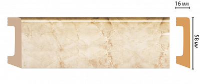 Плинтус Decomaster D234-80ДМ (58*16*2400мм)
