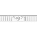 98803 полка каминная Decomaster (размер 190х2400х45)