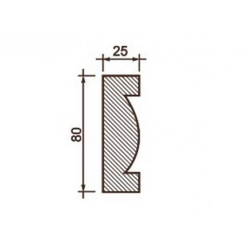 Молдинг М-145, 80Нх25мм
