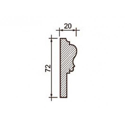 Молдинг М-160, 72Нх20мм