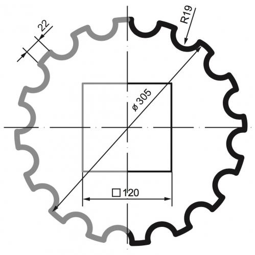 Тело полуколонны ЛС 102-21