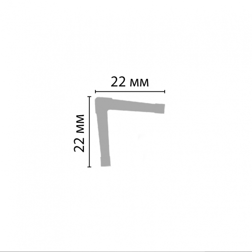 D006-115 ДМ угол (22*22*2000мм)
