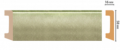 Плинтус Decomaster D234-373ДМ (58*16*2400мм)