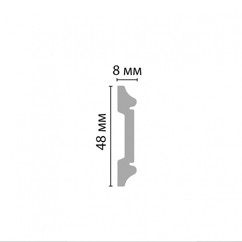 D144-115 ДМ молдинг (48*8*2000мм)