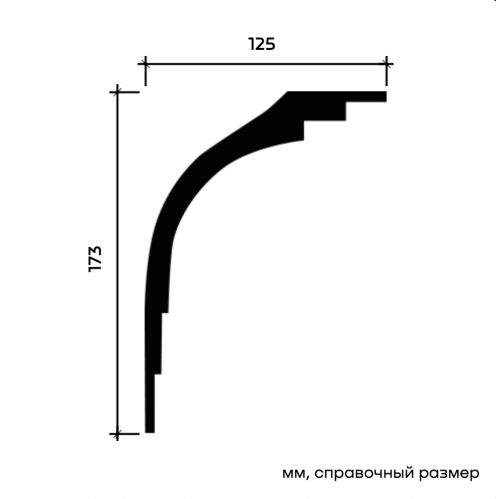 1.50.147F Карниз Европласт гибкий