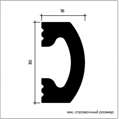 U.6.51.416 Молдинг Европласт