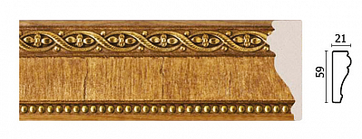 161-4 молдинг (размер 59x21x2400)