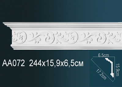 AA072 карниз с орнаментом Perfect Decor