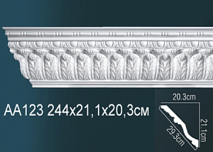 AA123 карниз с орнаментом Perfect Decor