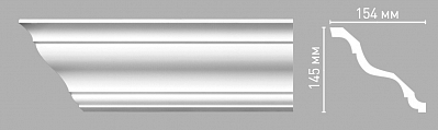96269 плинтус Decomaster (145х154х2400мм)