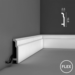 Плинтус SX155F гибкий Orac Decor