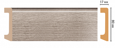 Плинтус Decomaster D235-77 (80*17*2400 мм)