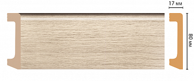 Плинтус Decomaster D235-72 (80*17*2400 мм)