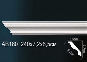 AB180 карниз гладкий Perfect Decor