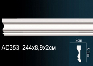 AD353 молдинг гладкий Perfect Decor