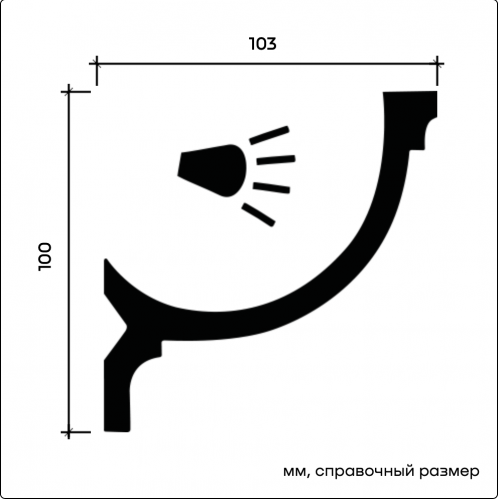 1.50.261F Карниз Европласт гибкий