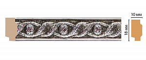 Молдинг Decomaster 158-44 (размер 18х10х2400)
