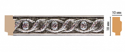 Молдинг Decomaster 158-44 (размер 18х10х2400)