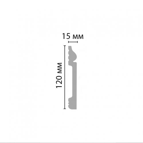 Плинтус D004-115 ДМ (120х15х2000мм)
