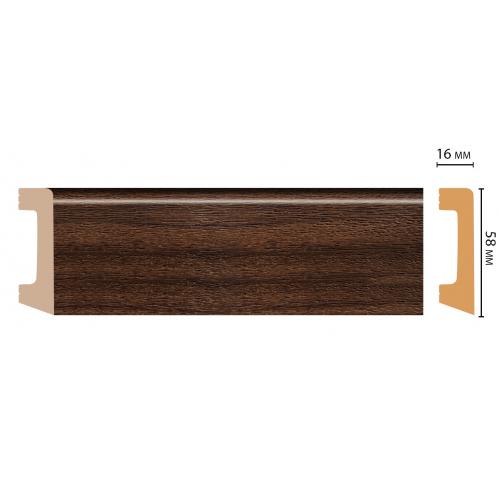 Плинтус Decomaster D234-438ДМ(58*16*2400мм)
