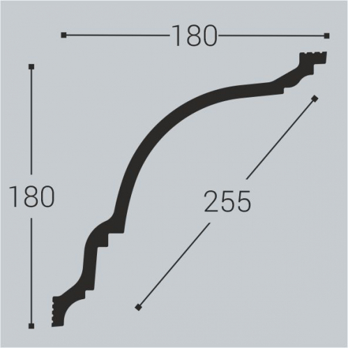Карниз К23 180-180
