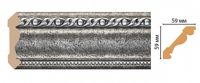 Карниз Decomaster 123-44 (размер 59х59х2400)