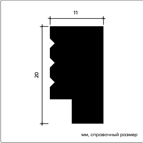 6.51.438-280 Молдинг Европласт