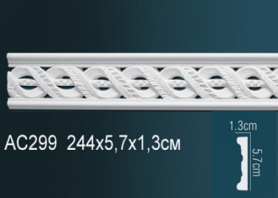 AC299 молдинг с орнаментом Perfect Decor