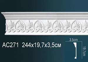 AC271 молдинг с орнаментом Perfect Decor