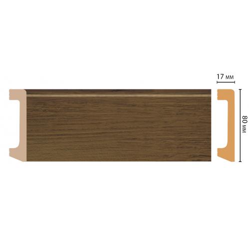 Плинтус Decomaster D235-88 ДМ (80*17*2400 мм)