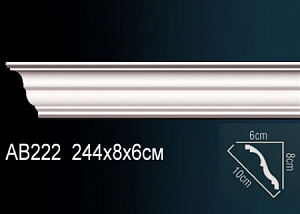 AB222 карниз гладкий Perfect Decor