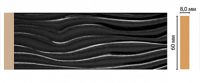 D043-195 цветной молдинг (60*8*2400)