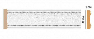 Молдинг Decomaster 187-16 (размер 40x8x2400)