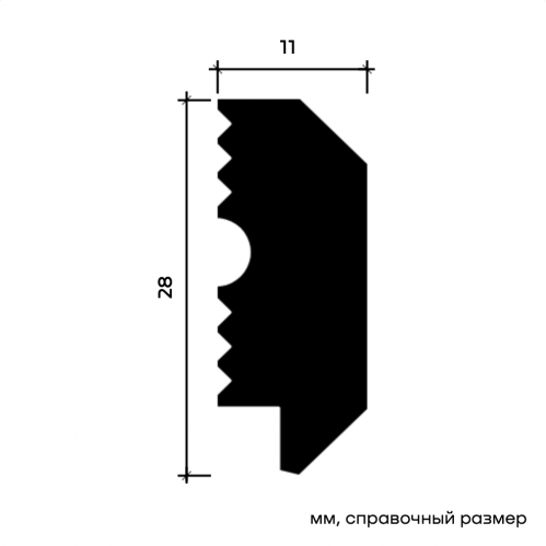 6.51.433-280 Молдинг Европласт