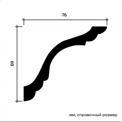 1.50.102F Карниз Европласт гибкий