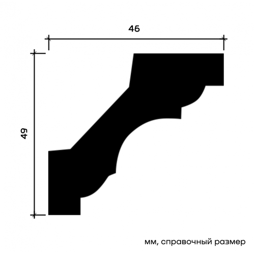1.50.115F Карниз Европласт гибкий