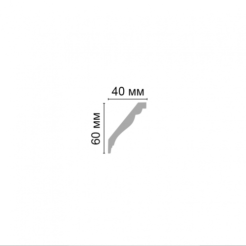 Плинтус потолочный Decomaster D155B (60*40*2000 мм)