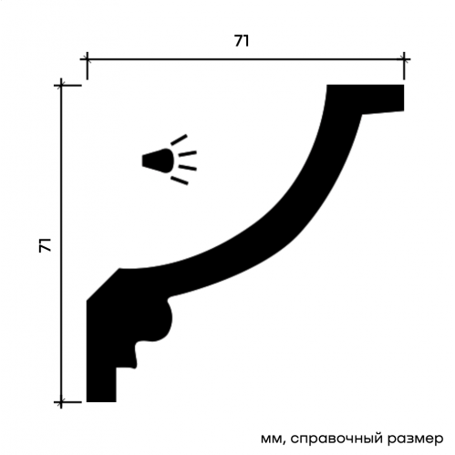 1.50.208 Карниз Европласт