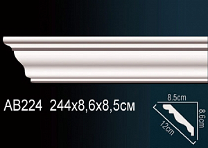 AB224 карниз гладкий Perfect Decor