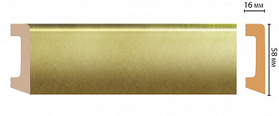 Плинтус Decomaster D234-374ДМ (58*16*2400мм)