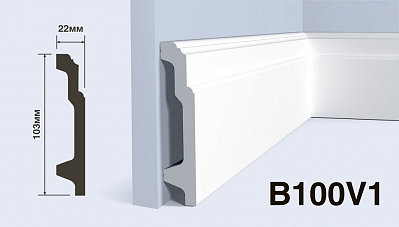 Плинтус B100V1 HIWOOD