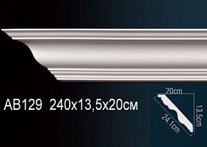 AB129 карниз гладкий Perfect Decor
