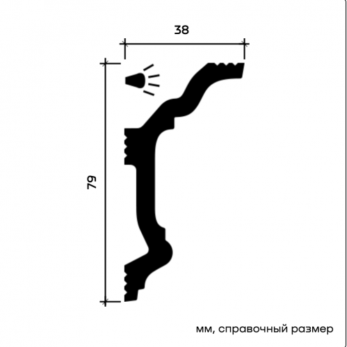 U.6.50.400 Карниз Европласт