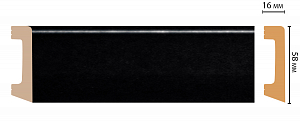 Плинтус Decomaster D234-195ДМ (58*16*2400мм)