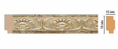 Молдинг Decomaster 158-127 (размер 18х10х2400)