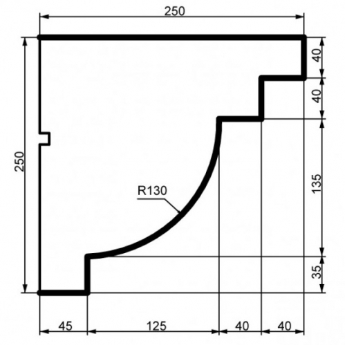 Карниз KC 130