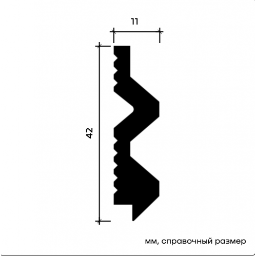 6.51.443-280 Молдинг Европласт